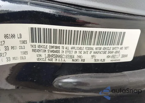 2006 Jeep Grand Cherokee Limited из США, поврежденный, VIN 1J8HR58NX6C165964